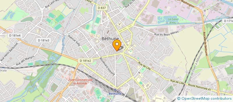 localisation de l'entreprise SCI IMAGO  BETHUNE