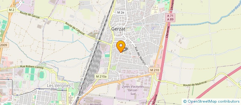 localisation de l'entreprise SCI IMAJ  GERZAT