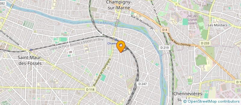 localisation de l'entreprise SCI IMAJ à SAINT-MAUR-DES-FOSSES