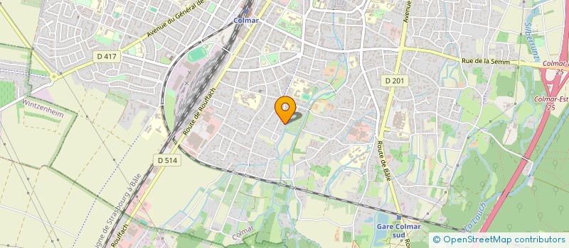 localisation de l'entreprise SCI IMAL  COLMAR