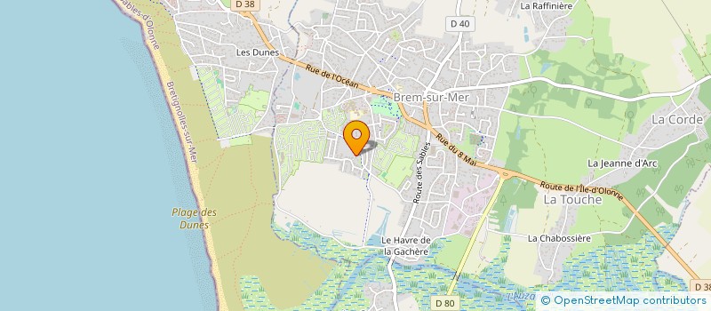 localisation de l'entreprise SCI IMALOC à BREM-SUR-MER