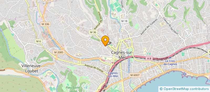 localisation de l'entreprise SCI IMAX à CAGNES-SUR-MER