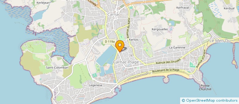 localisation de l'entreprise SCI IMAZ  CARNAC