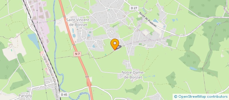 localisation de l'entreprise SCI IMB  SAINT-VINCENT-DE-BOISSET