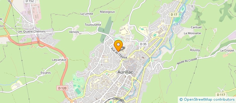 localisation de l'entreprise SCI IMBERT R à AURILLAC