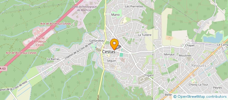 localisation de l'entreprise SCI IMC  CESTAS