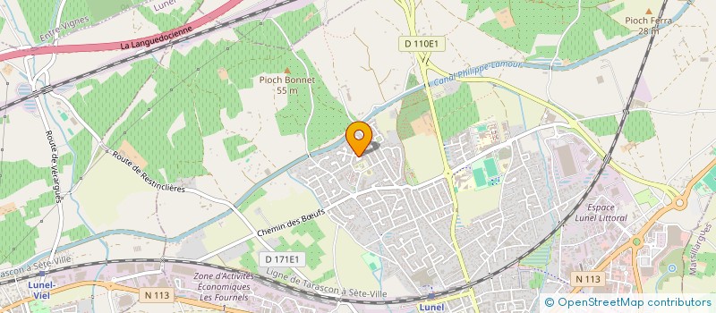 localisation de l'entreprise SCI IMD  LUNEL