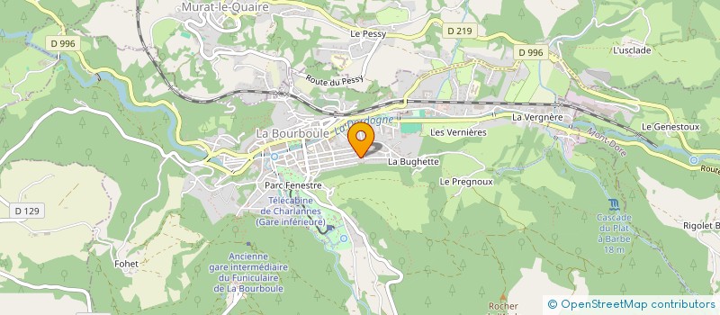 localisation de l'entreprise SCI IMER  LA BOURBOULE