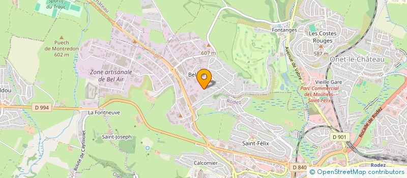 localisation de l'entreprise SCI IMEXPERT  RODEZ