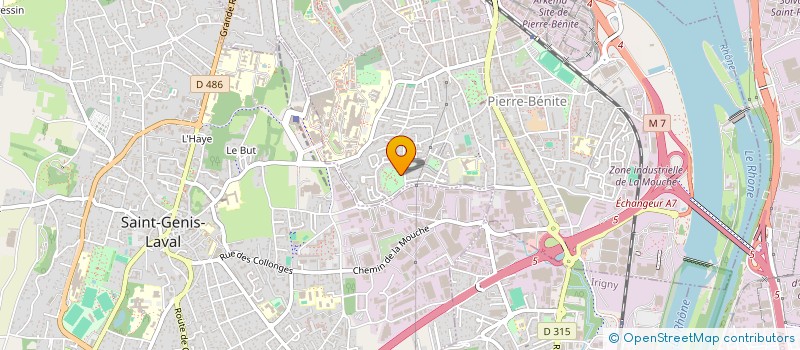 localisation de l'entreprise SCI IMF PREMIERE  OULLINS-PIERRE-BENITE