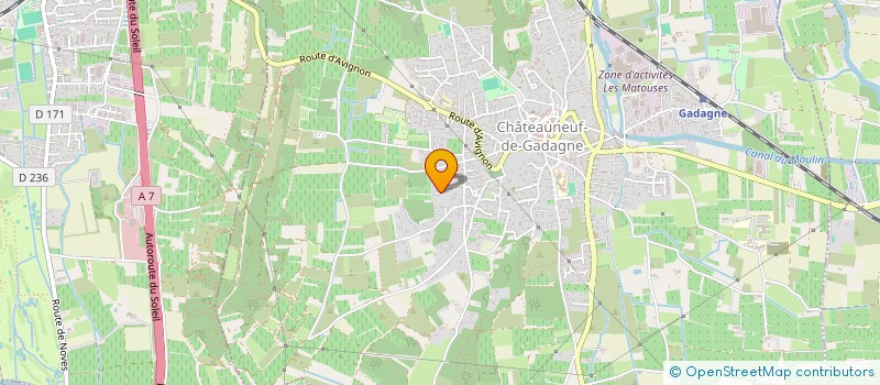 localisation de l'entreprise SCI IMGEST'IS  CHATEAUNEUF-DE-GADAGNE