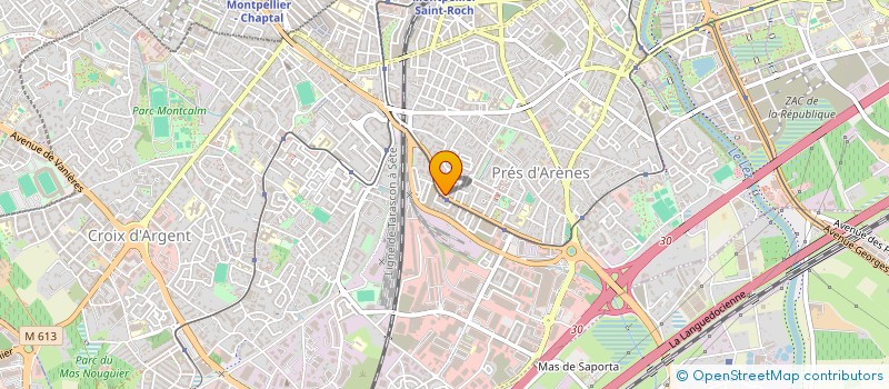 localisation de l'entreprise SCI IMHOTEP à MONTPELLIER