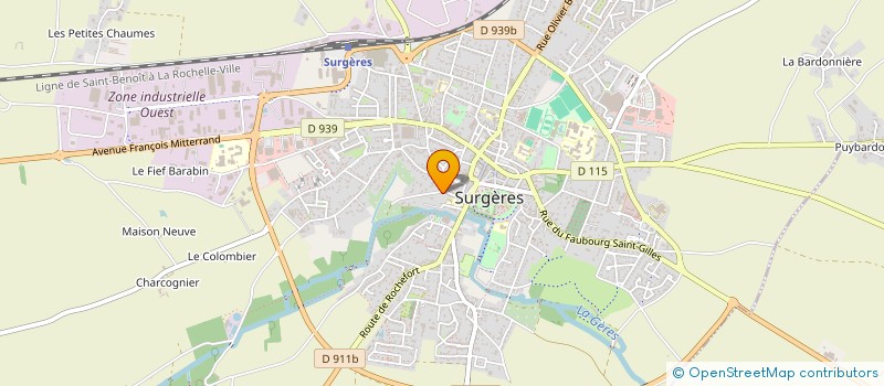 localisation de l'entreprise SCI IMHOTEP  SURGERES