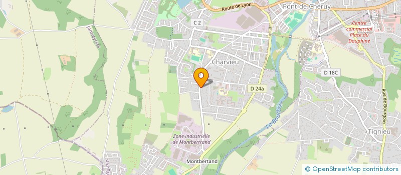 localisation de l'entreprise SCI IMI CC  CHARVIEU-CHAVAGNEUX