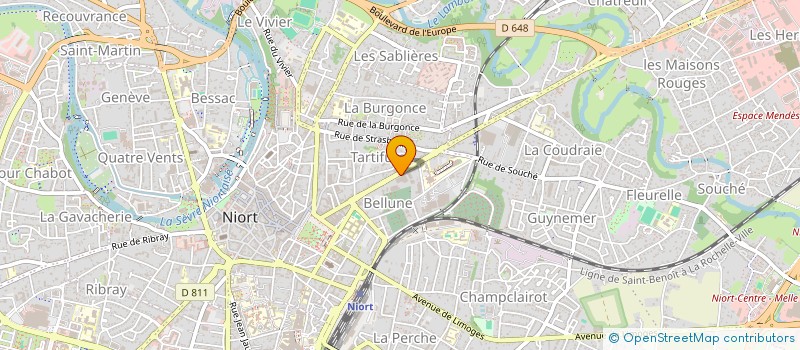 localisation de l'entreprise SCI IMIS à NIORT