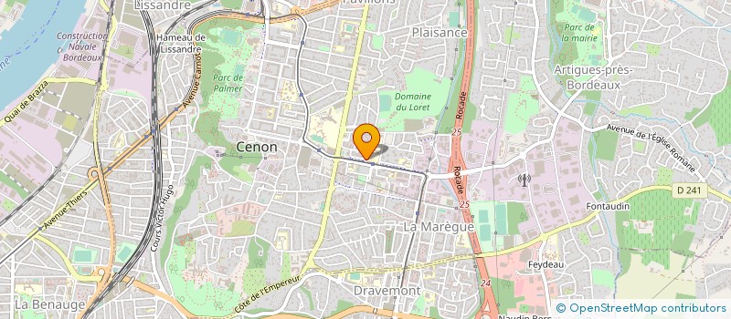 localisation de l'entreprise SCI IMM'ALLIANCE  CENON