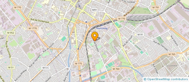 localisation de l'entreprise SCI IMM'AVENIR  TOURCOING