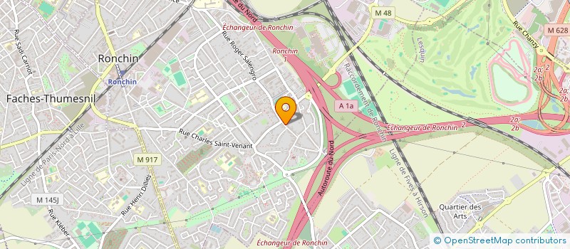 localisation de l'entreprise SCI IMM DEUX  RONCHIN