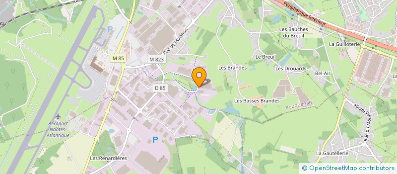 localisation de l'entreprise SCI IMM'UP ANJOU à BOUGUENAIS