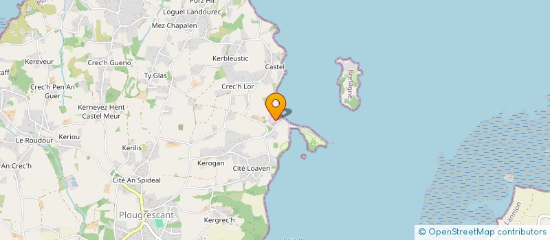 localisation de l'entreprise SCI IMMAQ  PLOUGRESCANT
