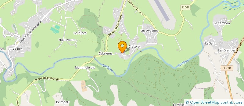 localisation de l'entreprise SCI IMMARION à ARPAJON-SUR-CERE