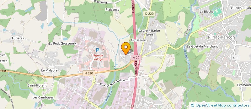 localisation de l'entreprise SCI IMMAT à LIMOGES