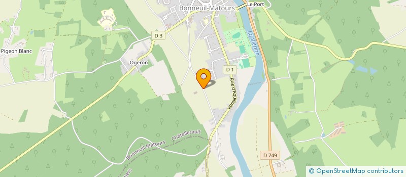 localisation de l'entreprise SCI IMMAUDIN  BONNEUIL-MATOURS