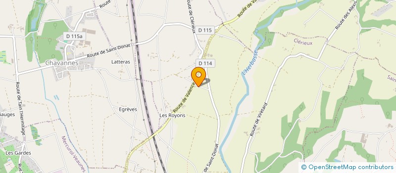 localisation de l'entreprise SCI IMMAUVERGNE  CLERIEUX