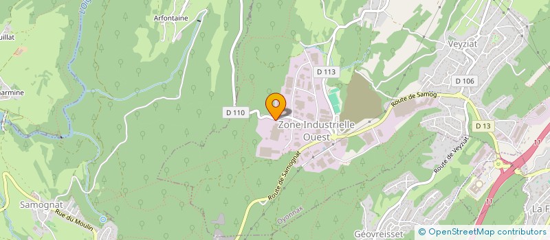 localisation de l'entreprise SCI IMMECO à OYONNAX