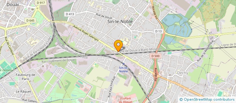 localisation de l'entreprise SCI IMMEUBLE 66  SIN-LE-NOBLE