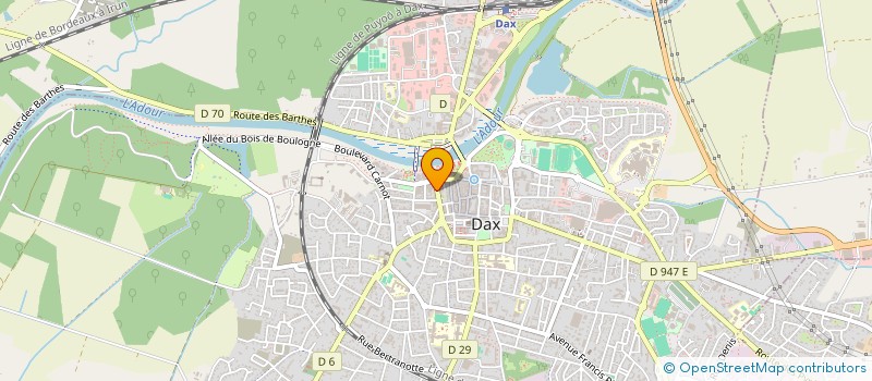 localisation de l'entreprise SCI IMMEUBLE BOUVET à DAX