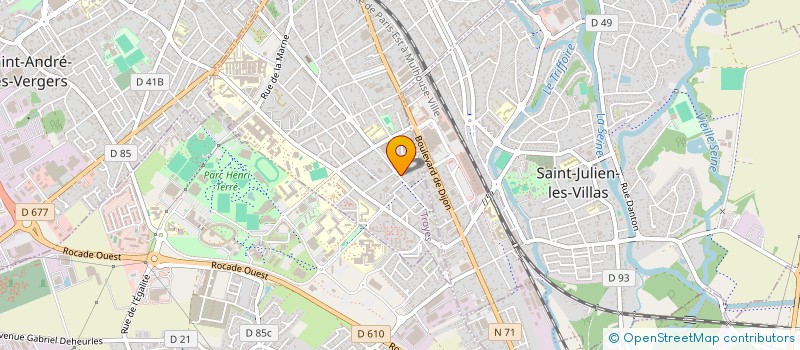 localisation de l'entreprise SCI IMMEUBLE CAISSE D'EPARGNE  TROYES