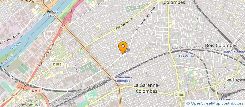 localisation de l'entreprise SCI IMMEUBLE DE COLOMBES  COLOMBES