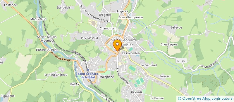 localisation de l'entreprise SCI IMMEUBLE DU MARECHAL FOCHE N°2 à SAINT-LEONARD-DE-NOBLAT