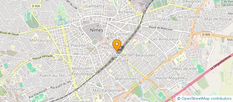 localisation de l'entreprise SCI IMMEUBLE FEUCHERES  NIMES