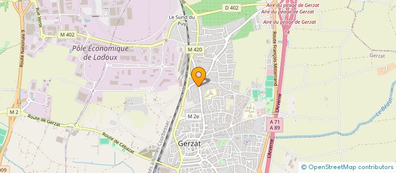 localisation de l'entreprise SCI IMMEUBLE GUESDE  GERZAT