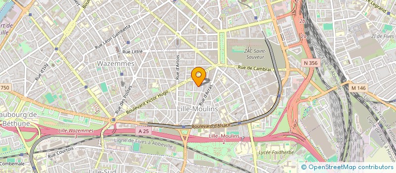 localisation de l'entreprise SCI IMMEURIN à LILLE