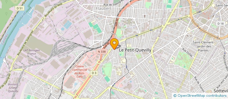 localisation de l'entreprise SCI IMMHOCINE  LE PETIT-QUEVILLY