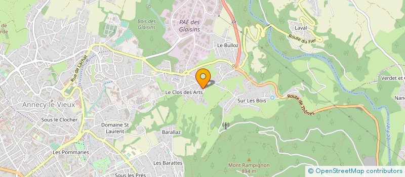 localisation de l'entreprise SCI IMMINVEST à ANNECY
