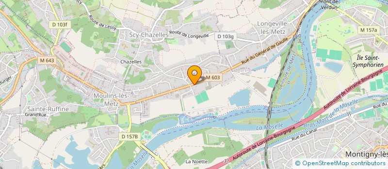 localisation de l'entreprise SCI IMMO 003  SCY-CHAZELLES