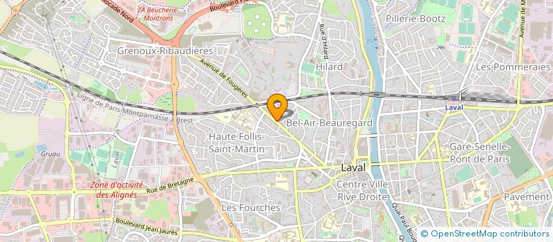 localisation de l'entreprise SCI IMMO 138 à LAVAL