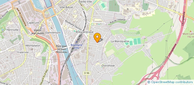 localisation de l'entreprise SCI IMMO 17 à BOULOGNE-SUR-MER