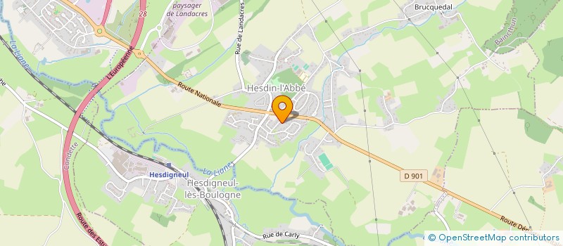 localisation de l'entreprise SCI IMMO 2 FOLKESTONE  HESDIN-L'ABBE