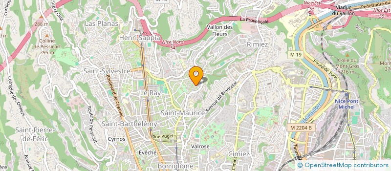 localisation de l'entreprise SCI IMMO 2A à NICE