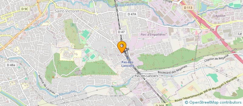 localisation de l'entreprise SCI IMMO 3 D  SAINT-VICTORET