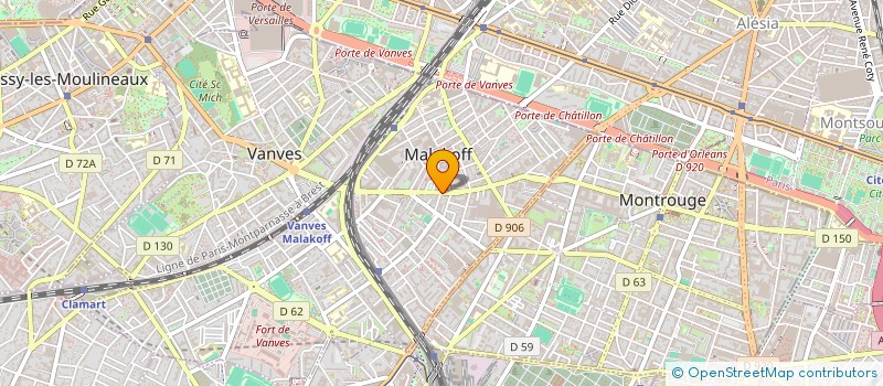 localisation de l'entreprise SCI IMMO  MALAKOFF