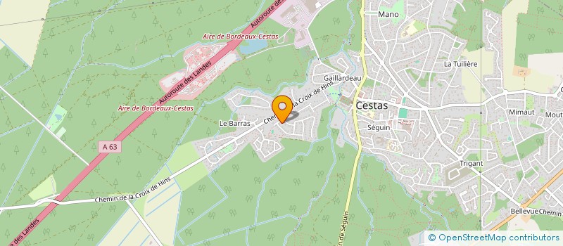 localisation de l'entreprise SCI IMMO 4 GRADIGNAN  CESTAS