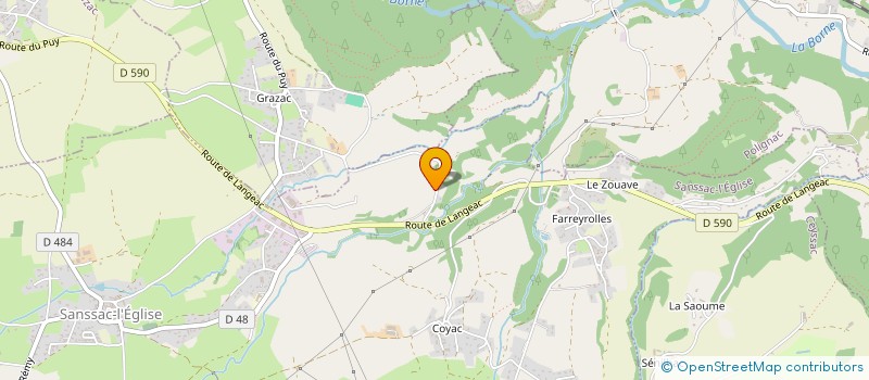 localisation de l'entreprise SCI IMMO  SANSSAC L'EGLISE