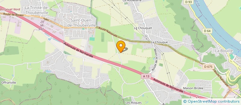 localisation de l'entreprise SCI IMMO 76  SAINT-OUEN-DE-THOUBERVILLE