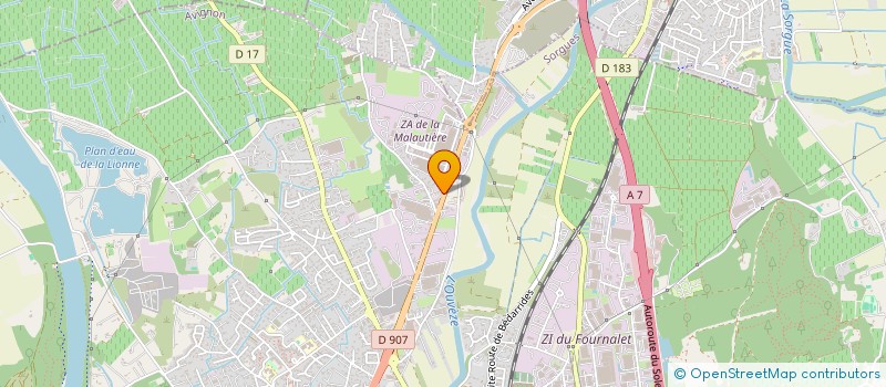 localisation de l'entreprise SCI IMMO 84  SORGUES